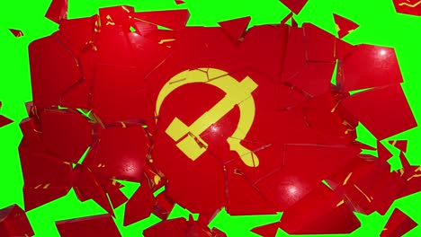 Kommunistischer-Kommunismus-Flagge-Russland-UdSSR-Sowjetischer-Kalter-Krieg-Sozialistischer-Hammer-Sichel-4k